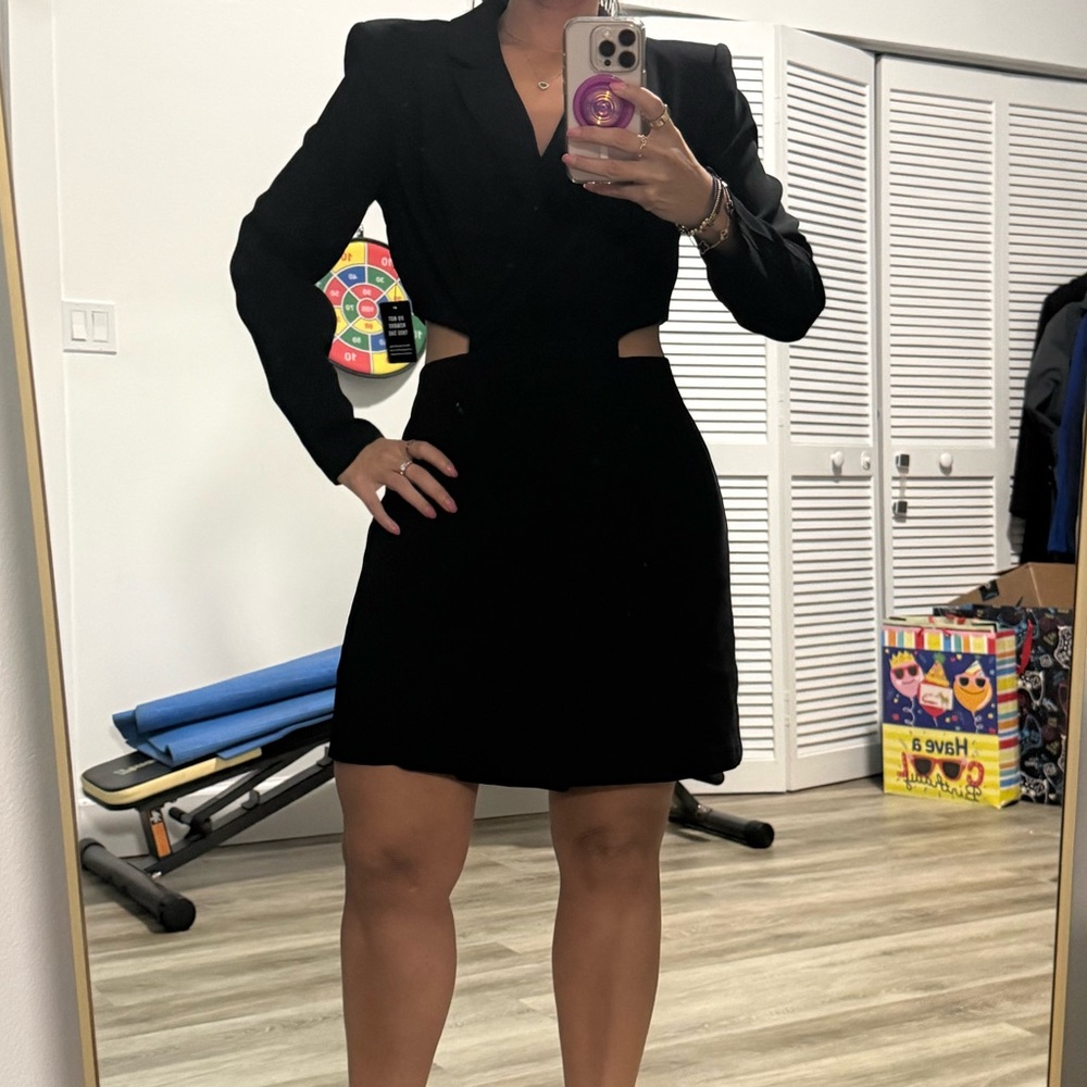 Express Black Cut-Out Dress size M